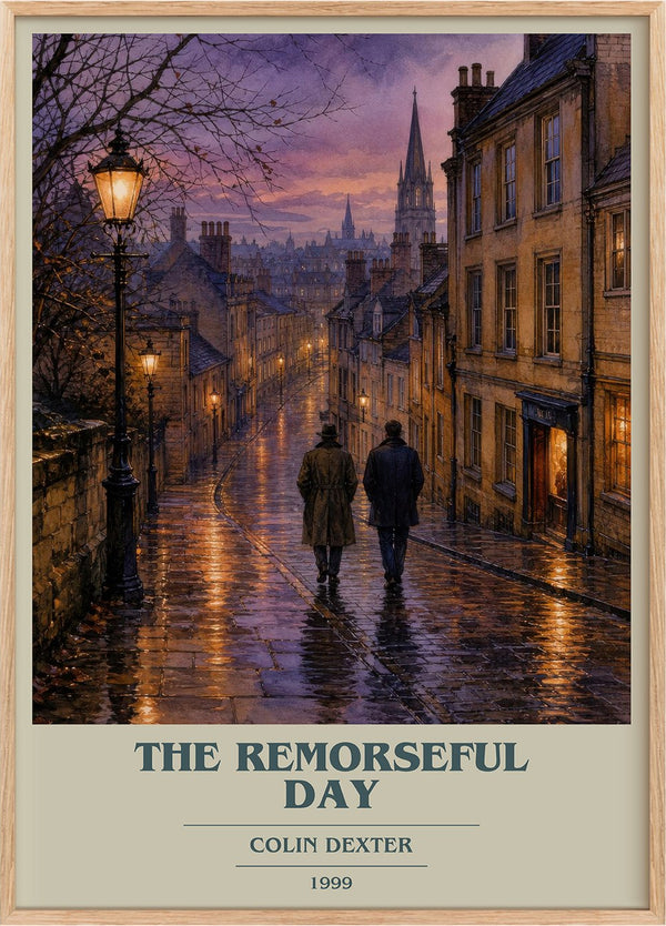 The Remorseful Day Book Cover Poster by Colin Dexter