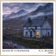 Death of a Prankster Literary Art Print by M. C. Beaton