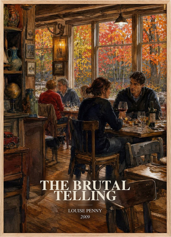 The Brutal Telling Book Watercolour Illustration by Louise Penny