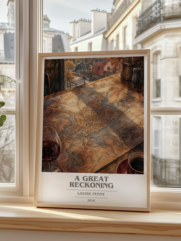 A Great Reckoning book cover poster colour and style options – Louise Penny book art