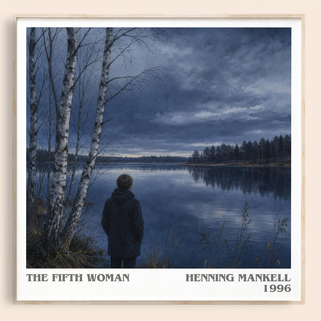 The Fifth Woman literary book poster by Henning Mankell – framed literary art print