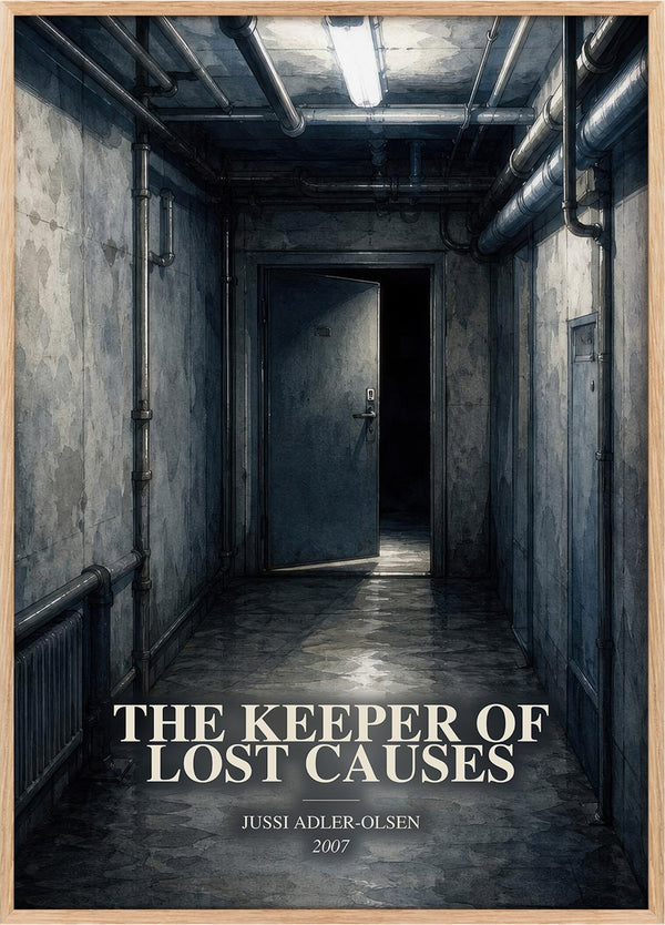 Keeper of Lost Causes Book Watercolour Illustration by J. Adler-Olsen