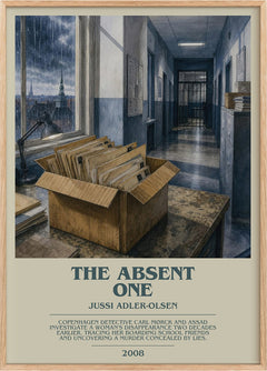 The Absent One Bookish Wall Art by Jussi Adler-Olsen