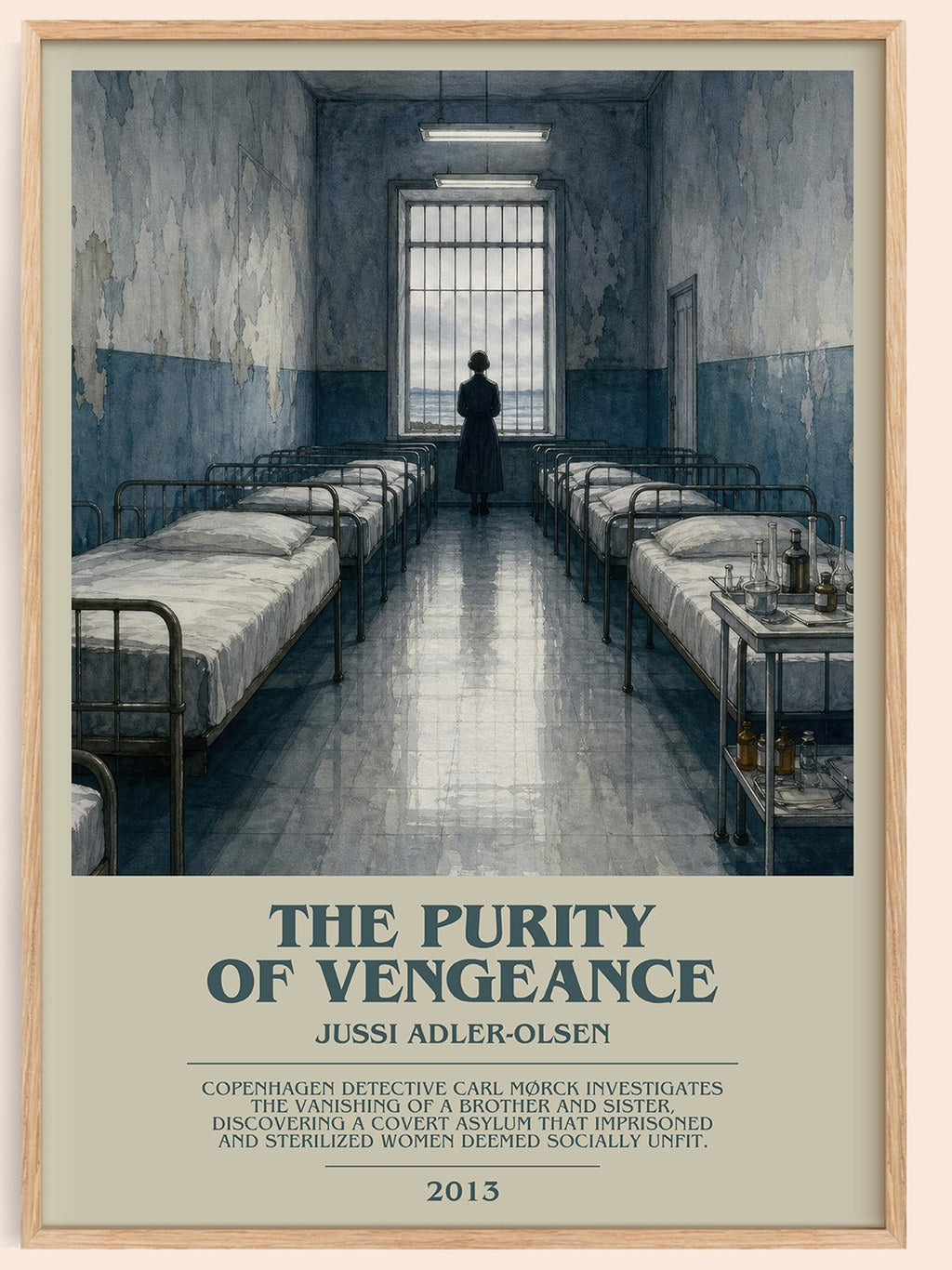 The Purity of Vengeance bookish book poster by Jussi Adler-Olsen – framed literary art print