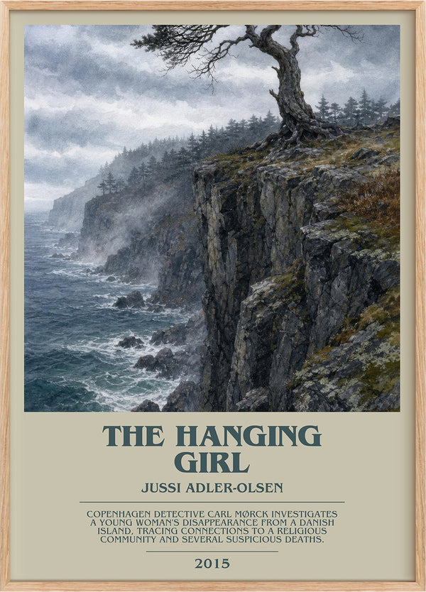 The Hanging Girl Bookish Wall Art by Jussi Adler-Olsen