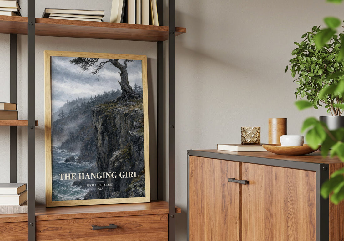 The Hanging Girl book watercolour illustration paper finish options – matte satin gloss