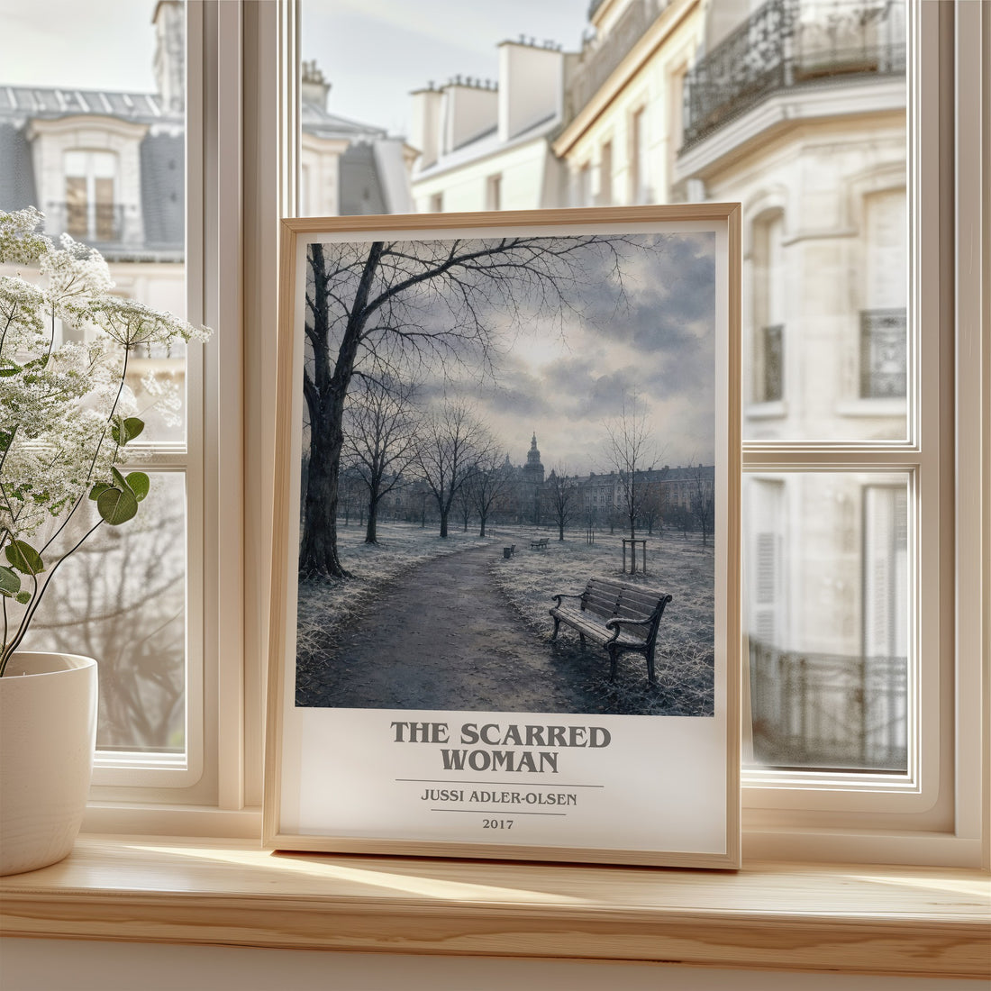 The Scarred Woman book cover poster colour and style options – Jussi Adler-Olsen book art