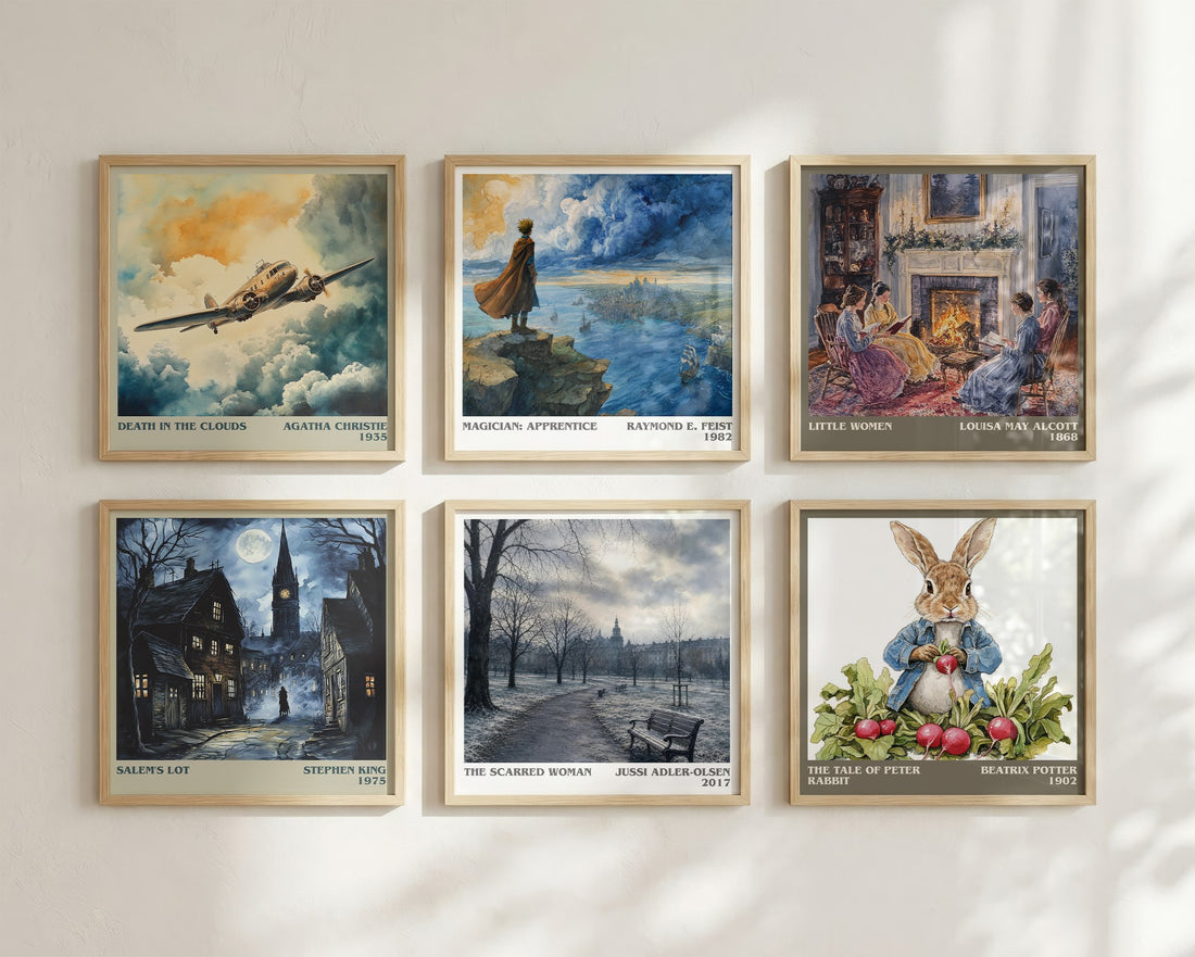 The Scarred Woman literary art print colour and style options – Jussi Adler-Olsen book art