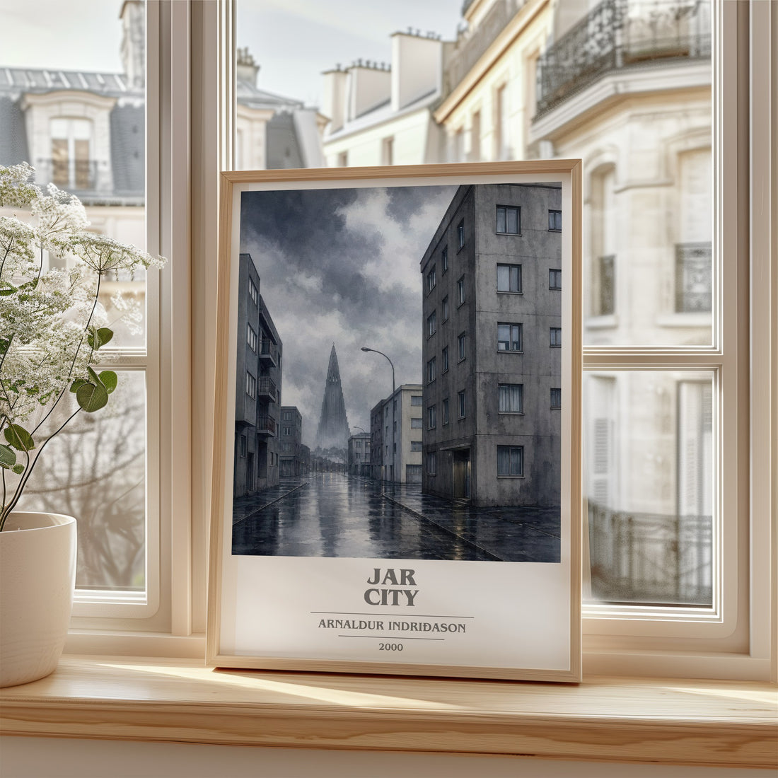 Jar City book cover poster colour and style options – Arnaldur Indriðason book art