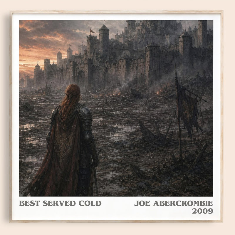Best Served Cold literary book poster by Joe Abercrombie – framed literary art print
