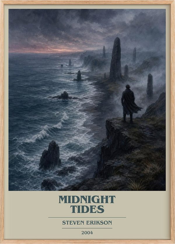 Midnight Tides Book Cover Poster by Steven Erikson