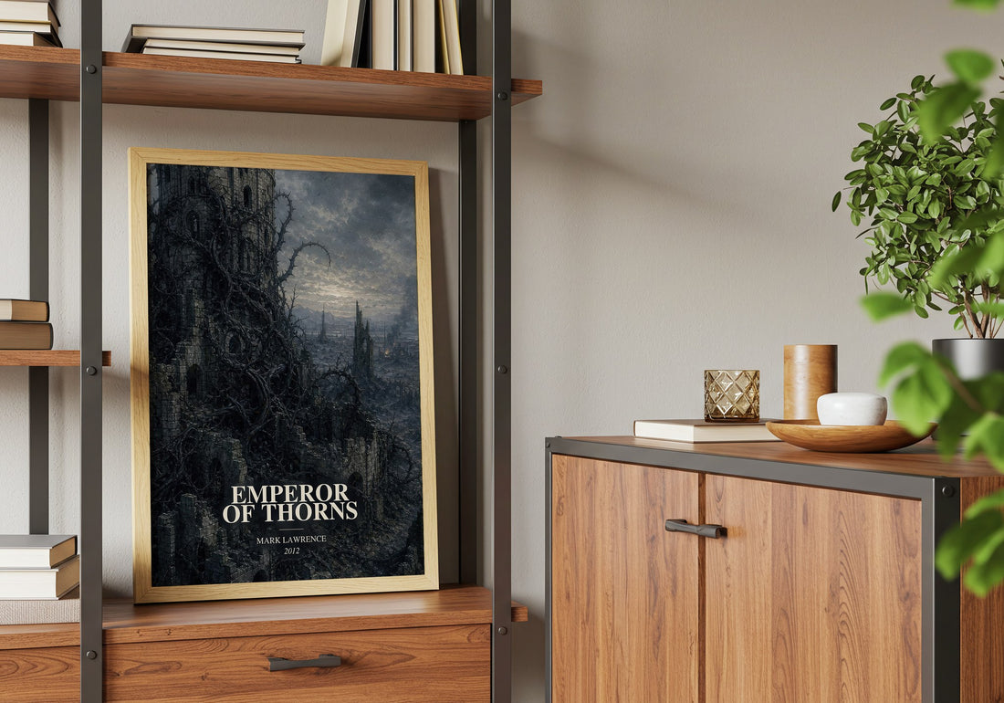 Emperor of Thorns book watercolour illustration paper finish options – matte satin gloss
