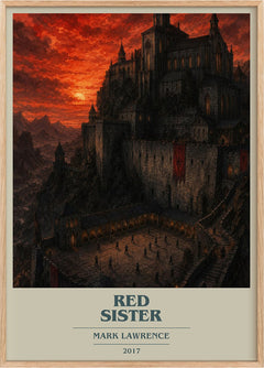 Red Sister Book Cover Poster by Mark Lawrence