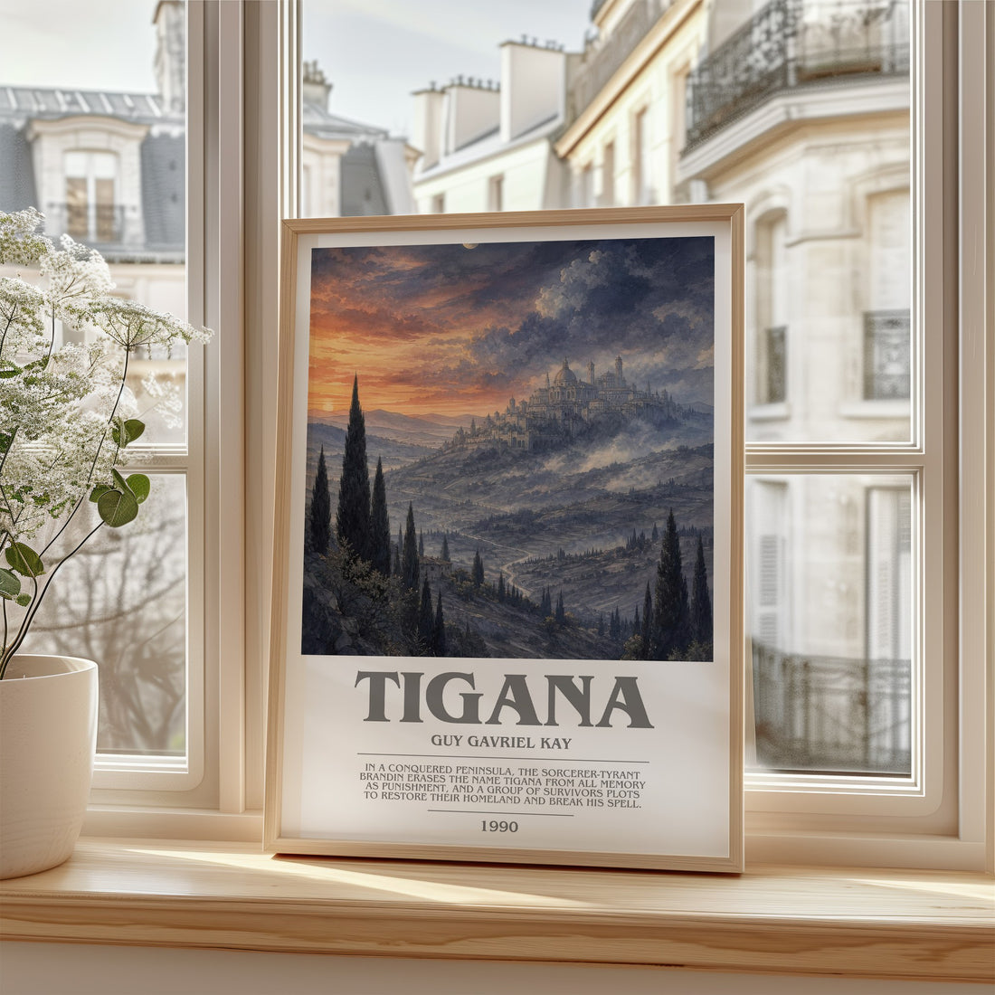 Tigana bookish poster colour and style options – Guy Gavriel Kay book art