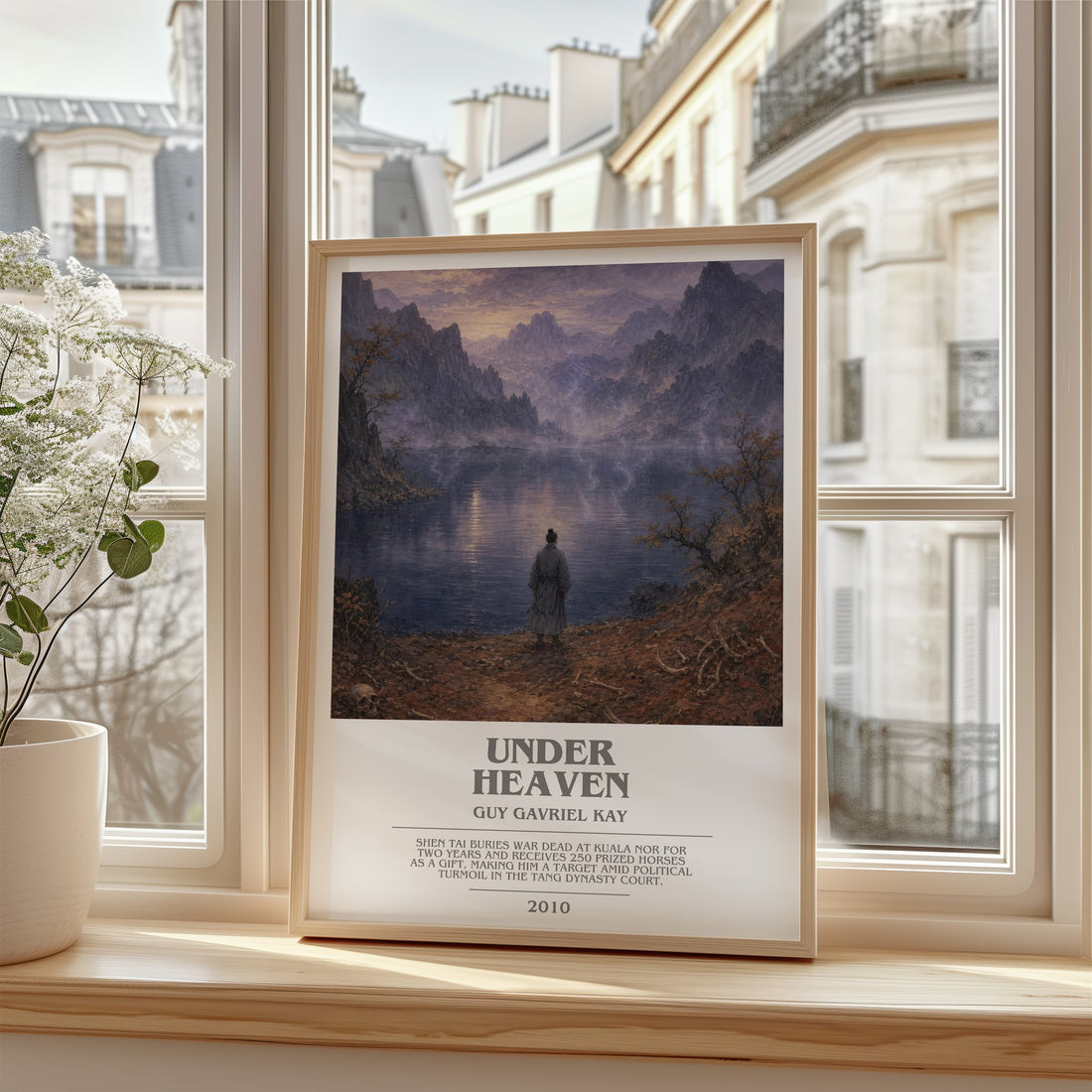 Under Heaven bookish poster colour and style options – Guy Gavriel Kay book art