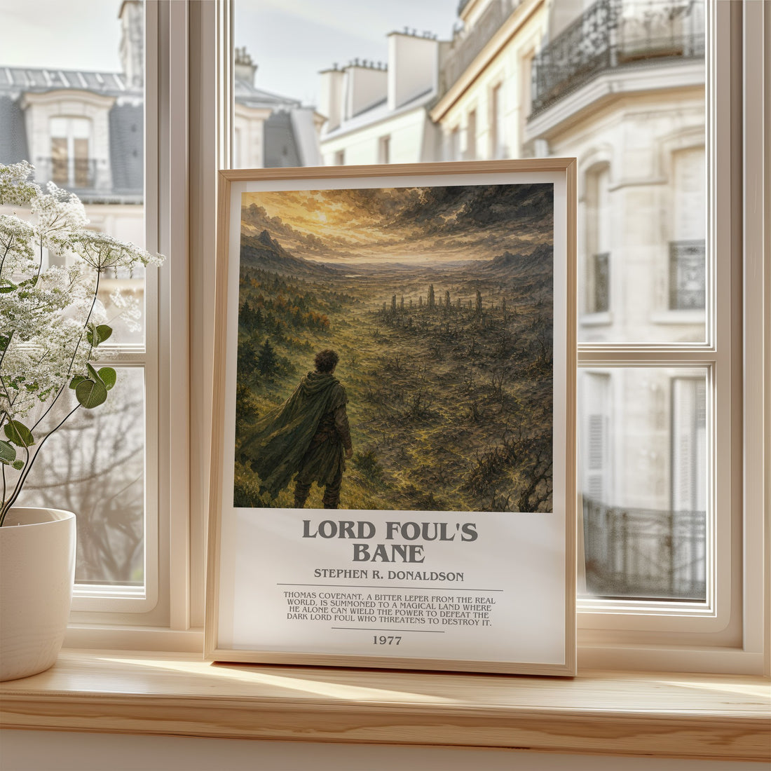 Lord Foul's Bane bookish poster colour and style options – Stephen R. Donaldson book art
