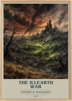 The Illearth War Book Cover Poster by Stephen R. Donaldson