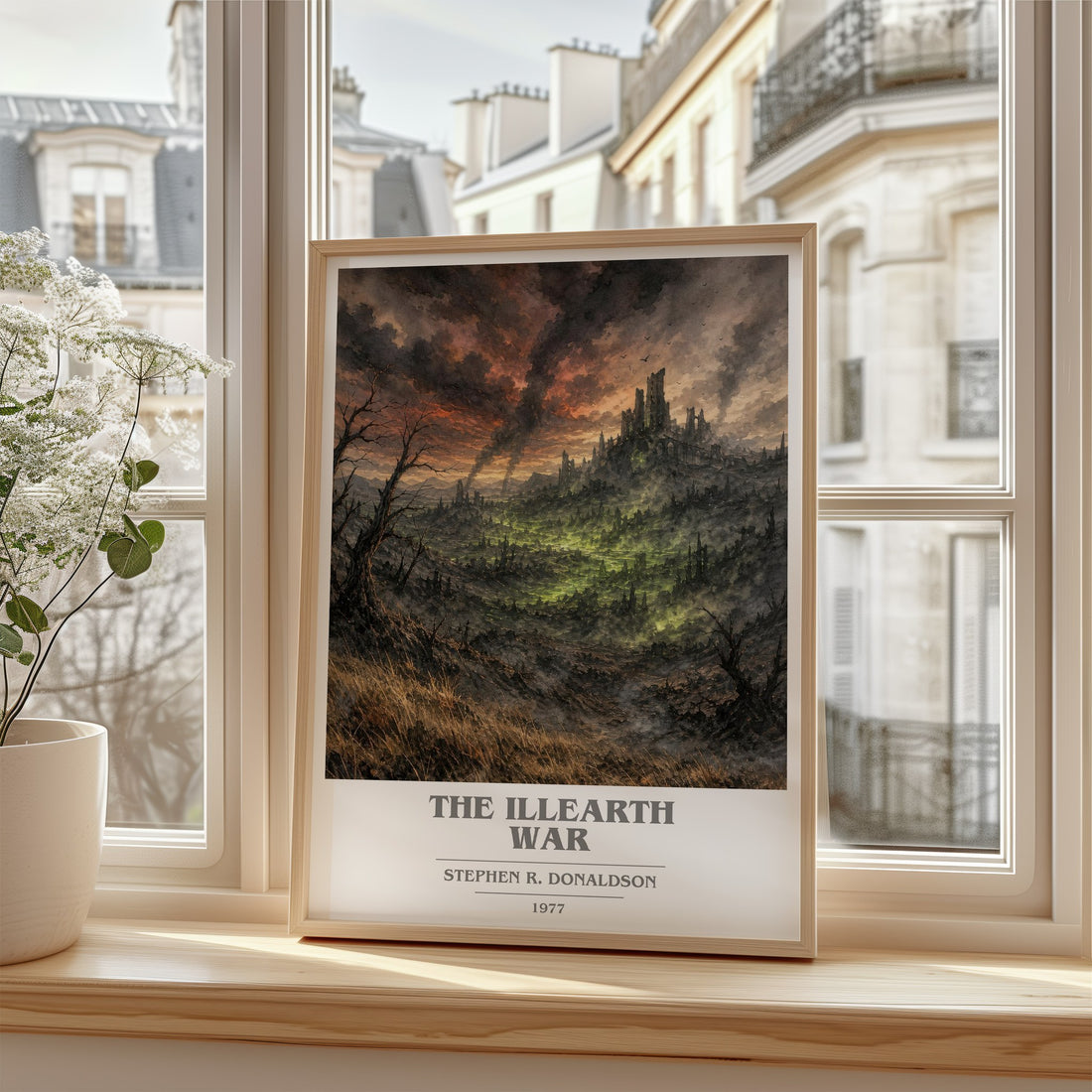 The Illearth War book cover poster colour and style options – Stephen R. Donaldson book art