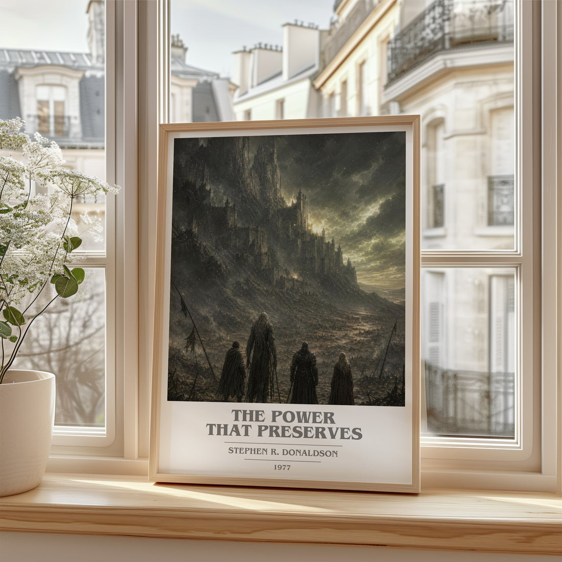 The Power That Preserves book cover poster colour and style options – Stephen R. Donaldson book art
