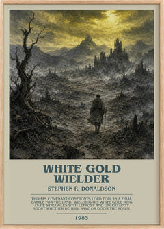 White Gold Wielder Bookish Wall Art by Stephen R. Donaldson
