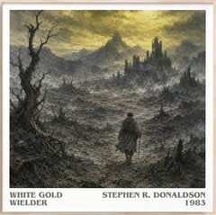 White Gold Wielder Literary Art Print by Stephen R. Donaldson