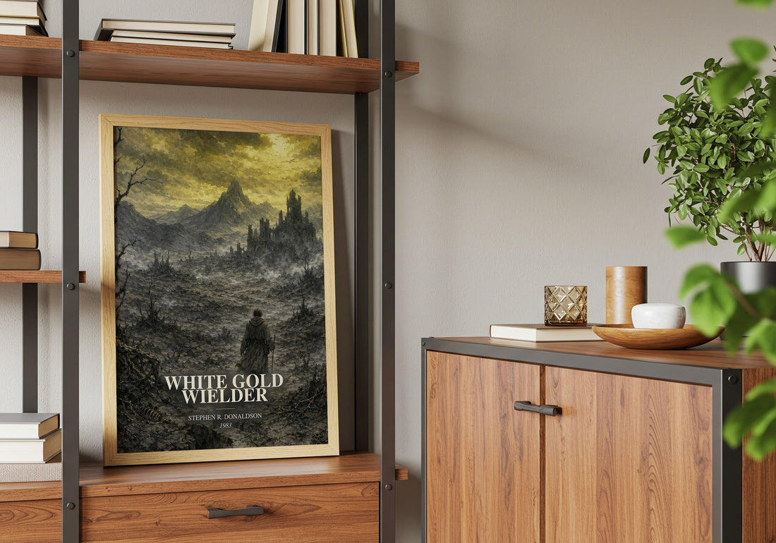 White Gold Wielder book watercolour illustration paper finish options – matte satin gloss