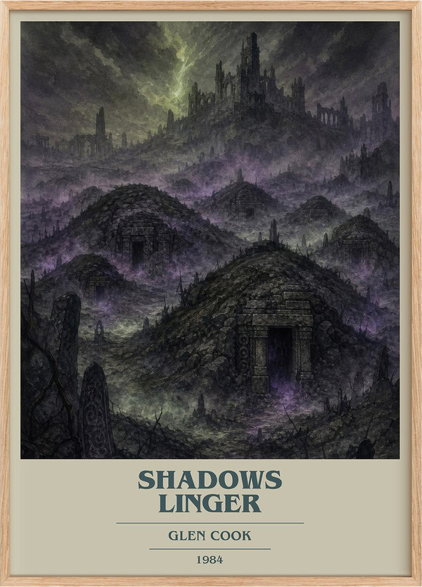 Shadows Linger Book Cover Poster by Glen Cook