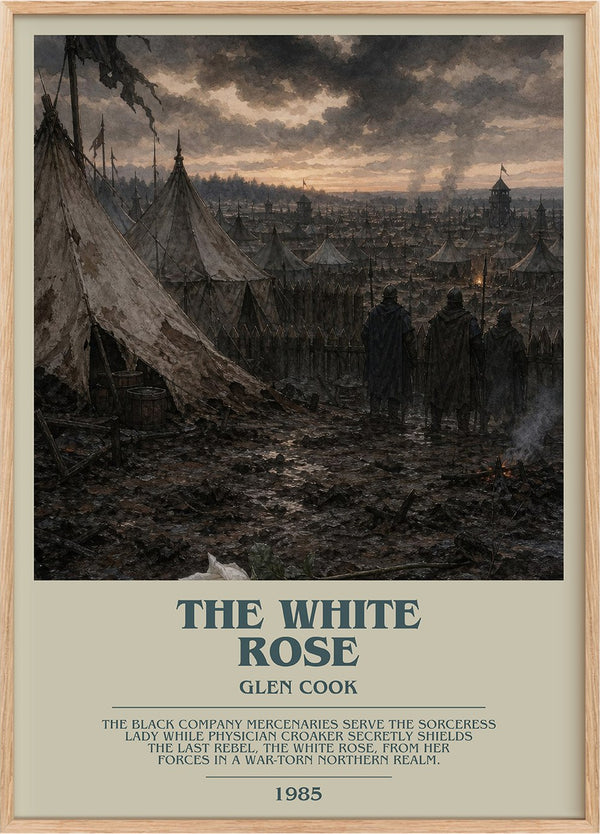 The White Rose Bookish Wall Art by Glen Cook
