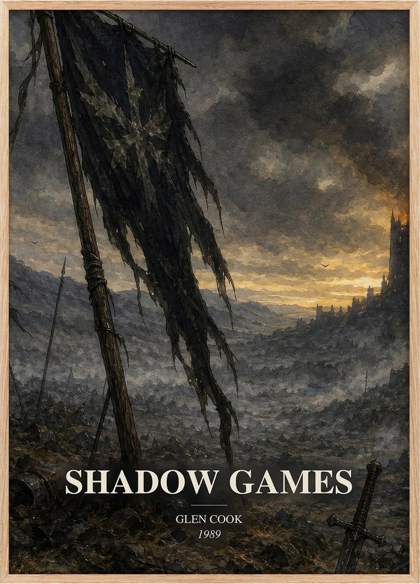 Shadow Games Book Watercolour Illustration by Glen Cook