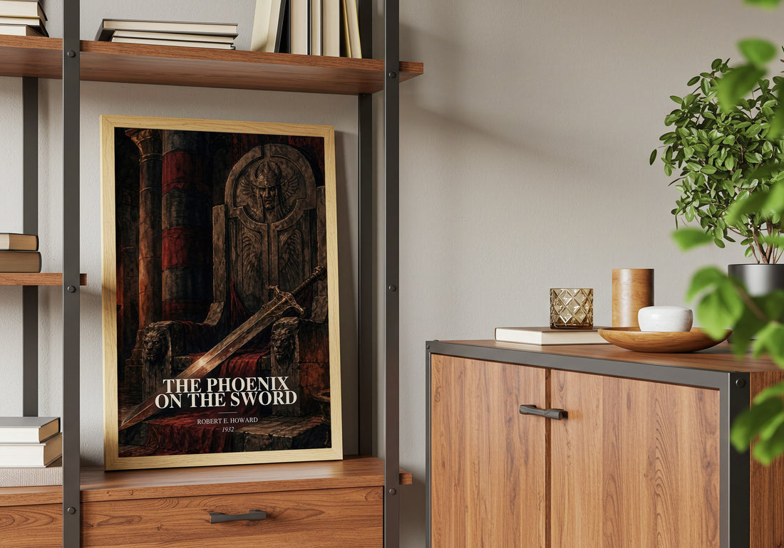 The Phoenix on the Sword book watercolour illustration paper finish options – matte satin gloss