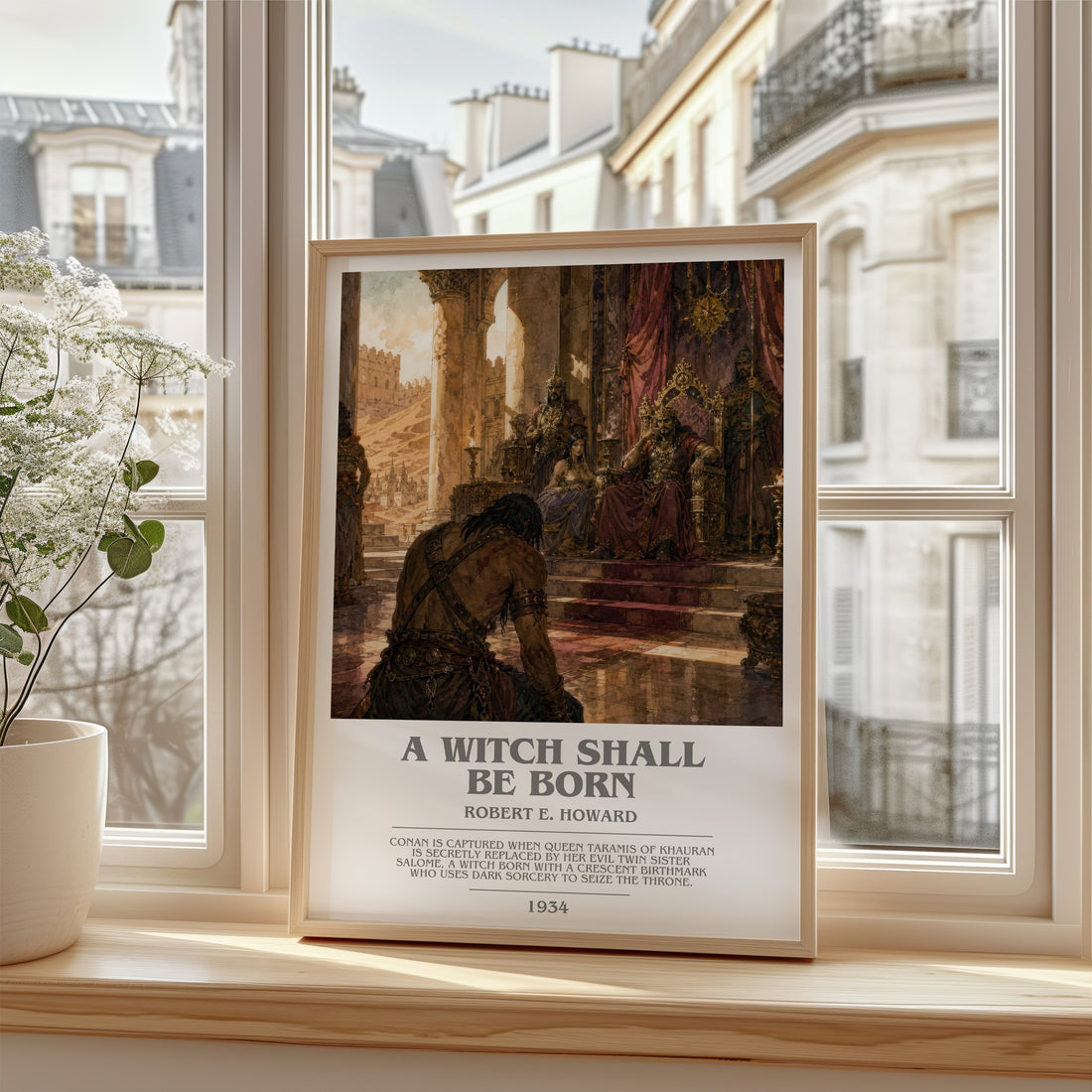 A Witch Shall Be Born bookish poster colour and style options – Robert E. Howard book art