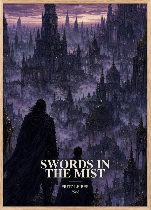 Swords in the Mist Book Watercolour Illustration by Fritz Leiber