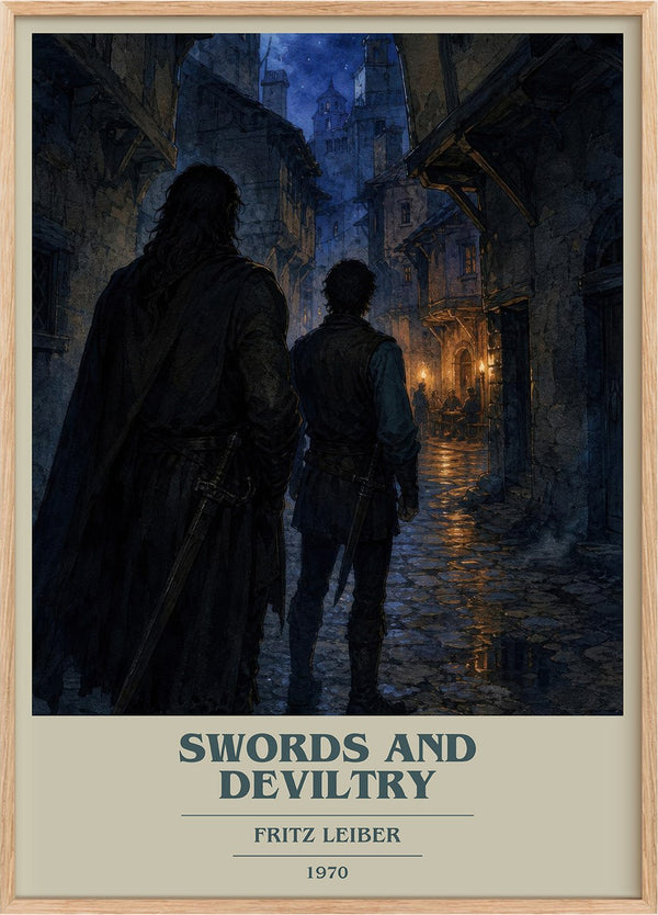 Swords and Deviltry Book Cover Poster by Fritz Leiber