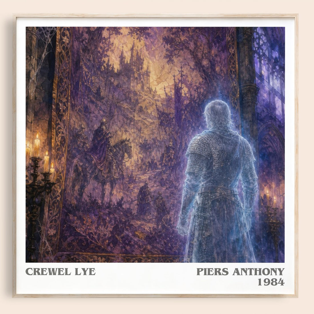 Crewel Lye literary book poster by Piers Anthony – framed literary art print