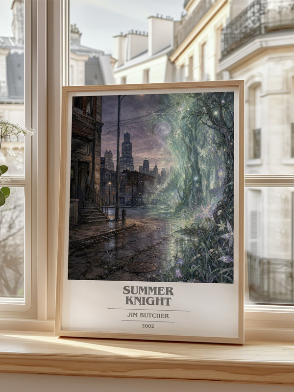 Summer Knight book cover poster colour and style options – Jim Butcher book art