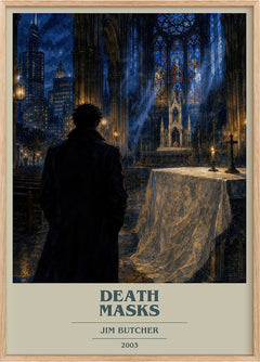 Death Masks Book Cover Poster by Jim Butcher