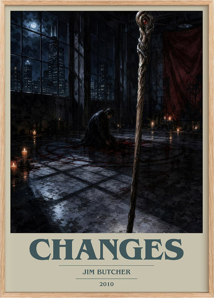 Changes Book Cover Poster by Jim Butcher