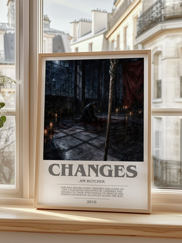 Changes bookish poster colour and style options – Jim Butcher book art