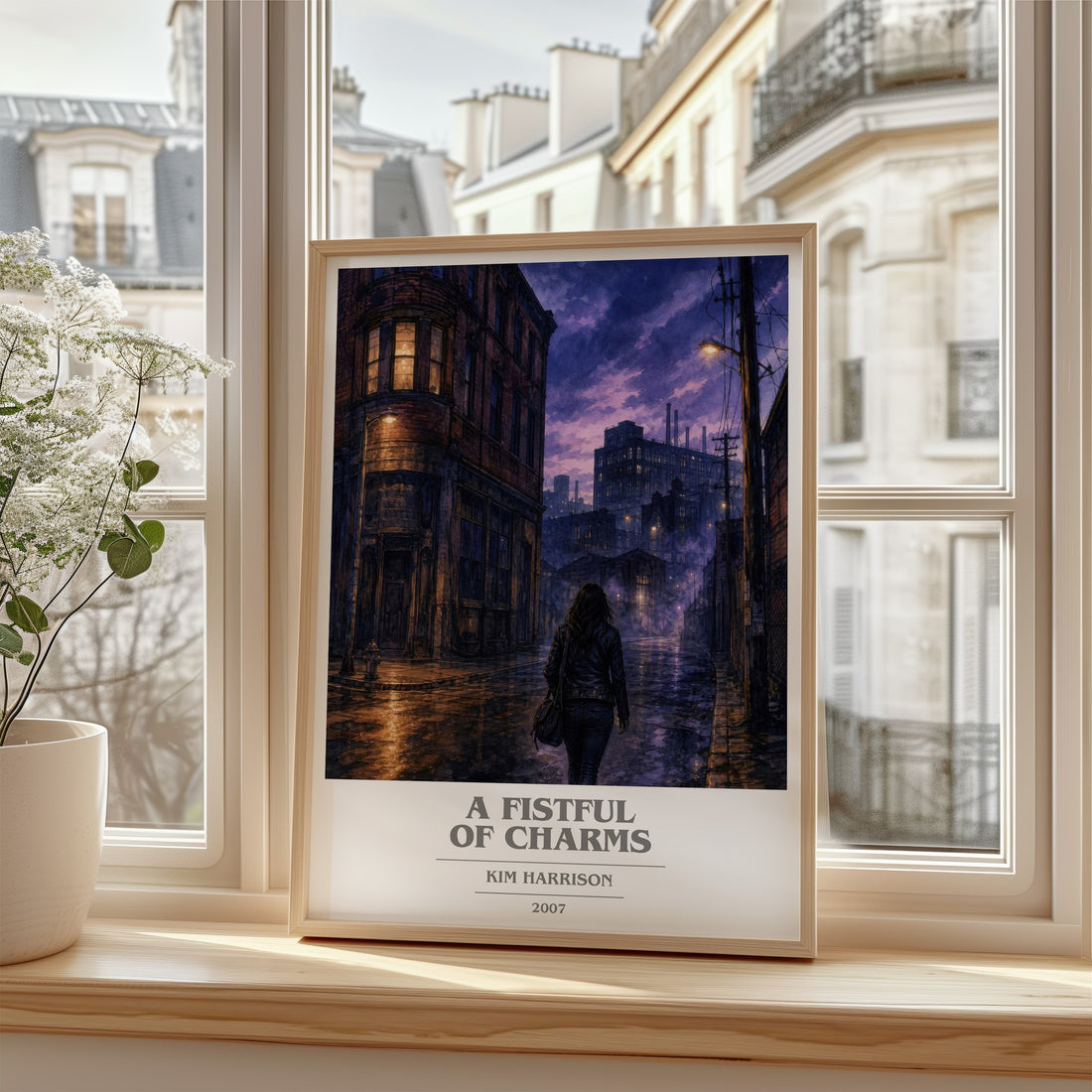 A Fistful of Charms book cover poster colour and style options – Kim Harrison book art