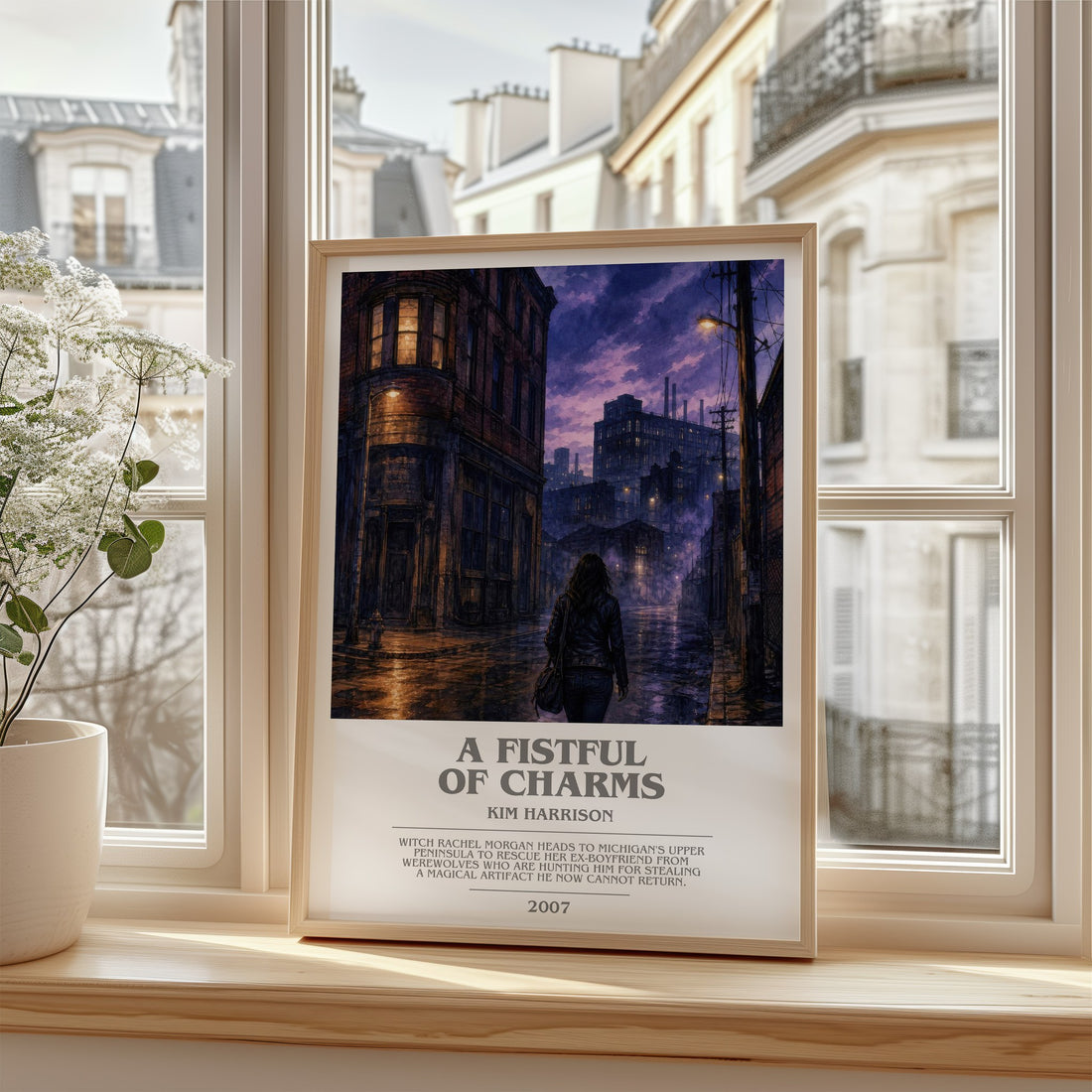 A Fistful of Charms bookish poster colour and style options – Kim Harrison book art