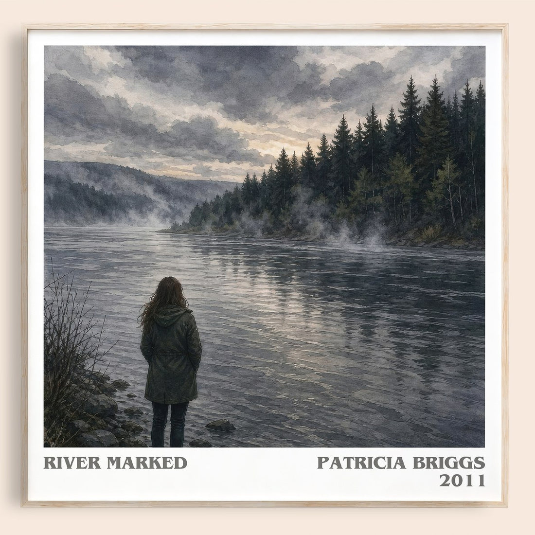 River Marked literary book poster by Patricia Briggs – framed literary art print