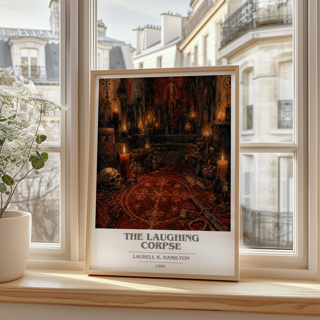 The Laughing Corpse book cover poster colour and style options – Laurell K. Hamilton book art