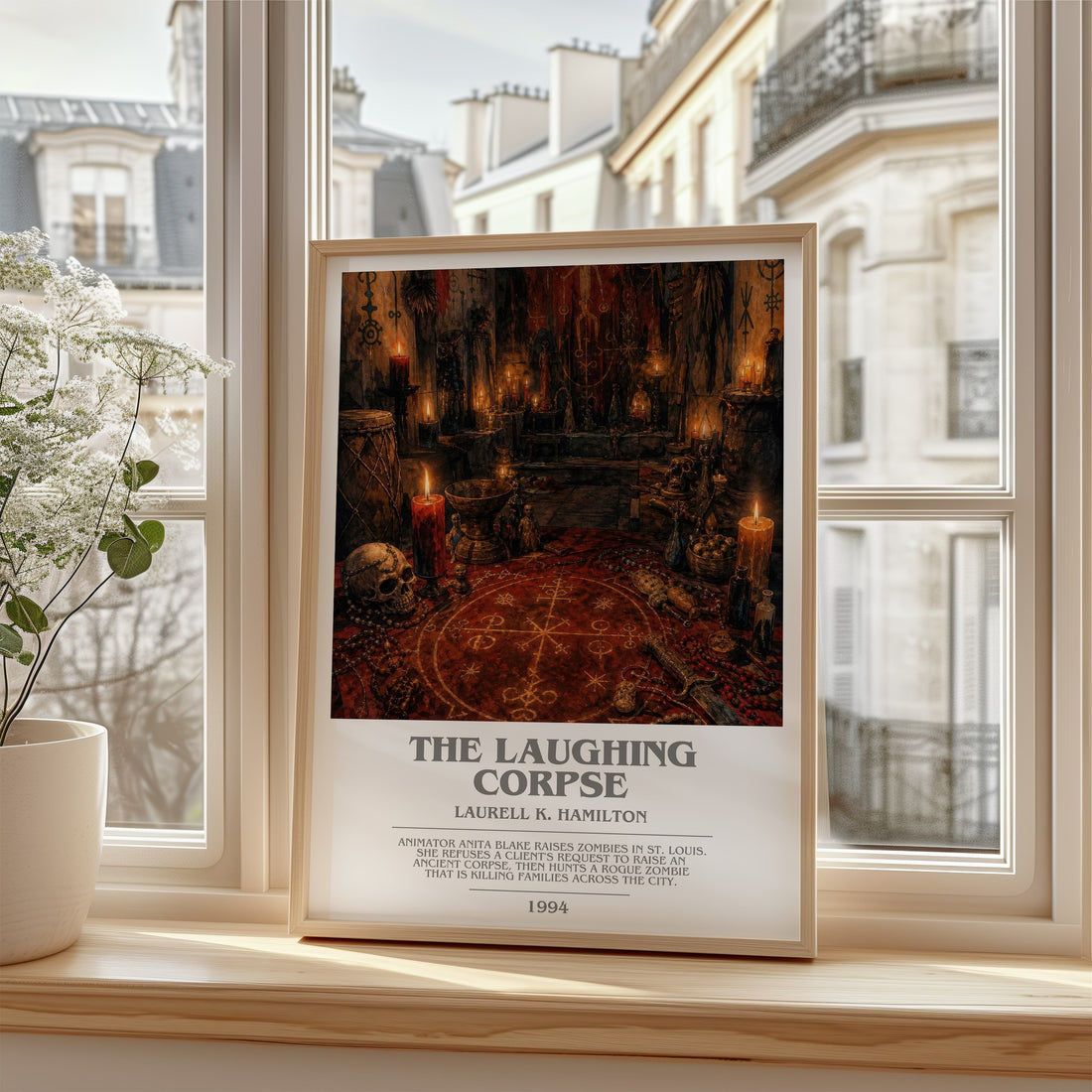 The Laughing Corpse bookish poster colour and style options – Laurell K. Hamilton book art