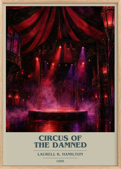 Circus of the Damned Book Cover Poster by Laurell K. Hamilton