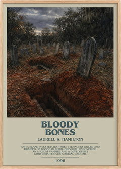 Bloody Bones Bookish Wall Art by Laurell K. Hamilton