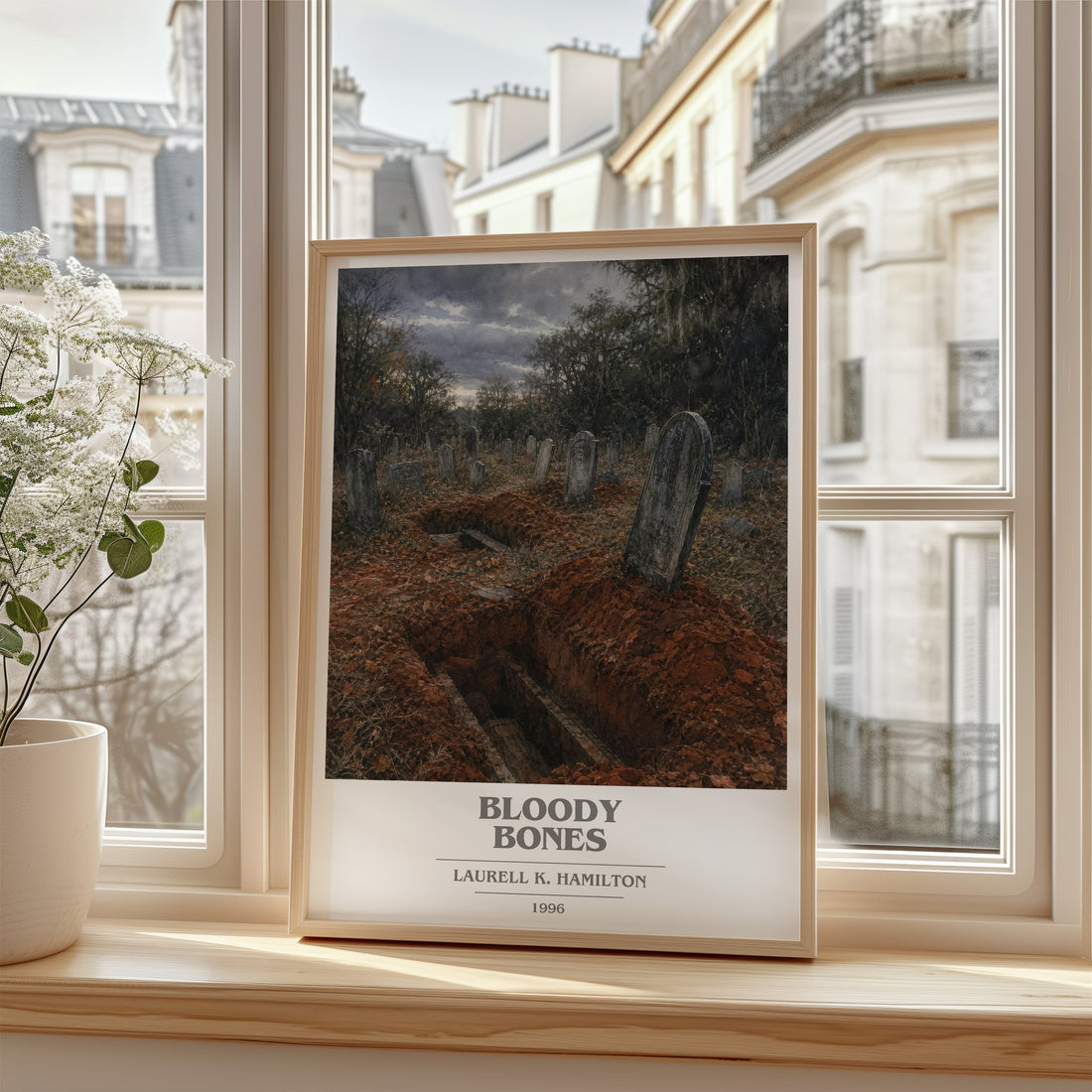 Bloody Bones book cover poster colour and style options – Laurell K. Hamilton book art