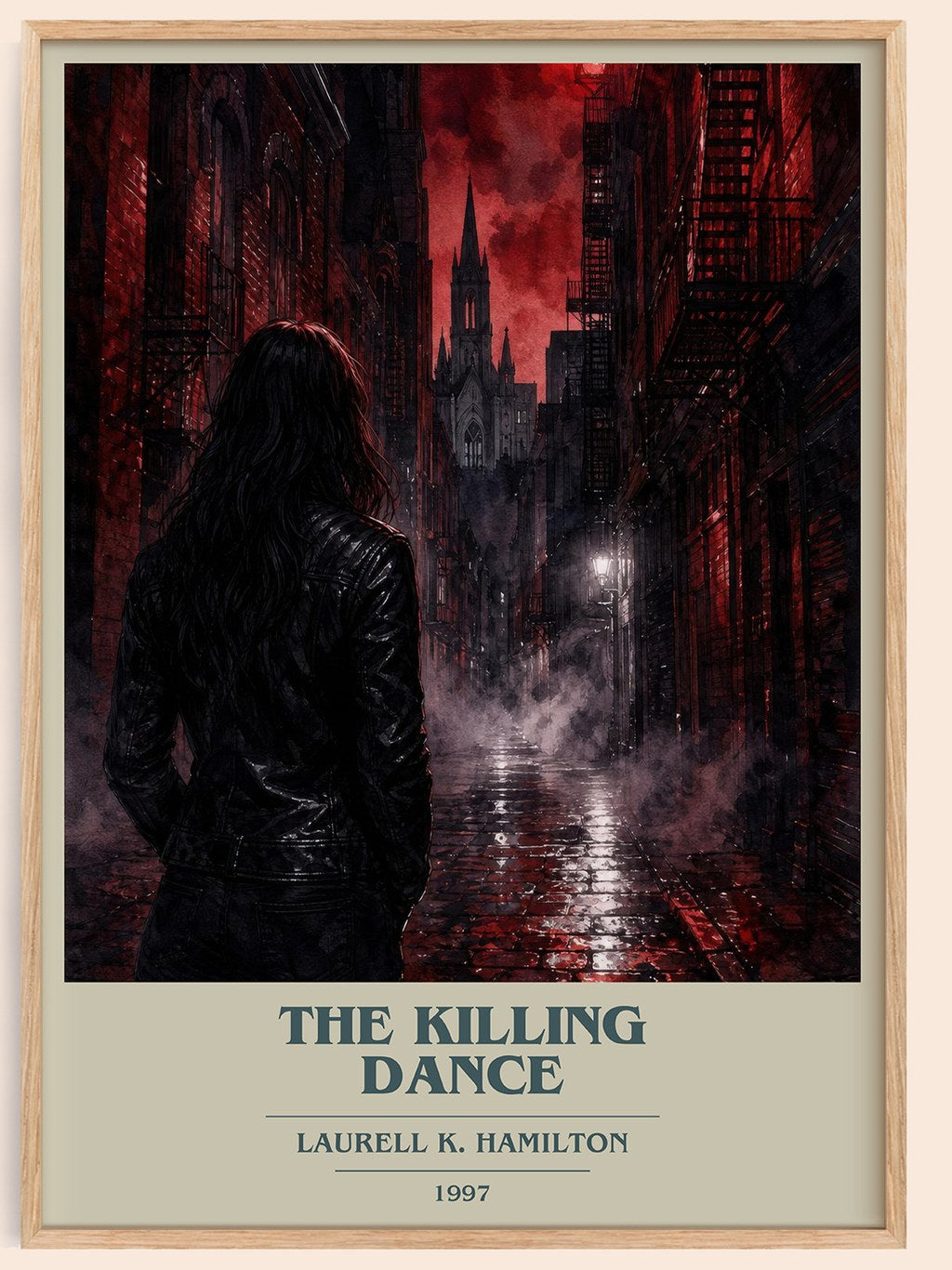 The Killing Dance book cover book poster by Laurell K. Hamilton – framed literary art print
