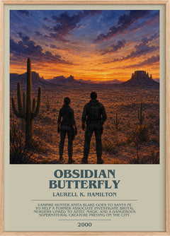 Obsidian Butterfly Bookish Wall Art by Laurell K. Hamilton