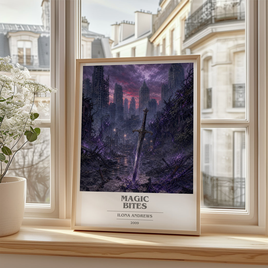 Magic Bites book cover poster colour and style options – Ilona Andrews book art