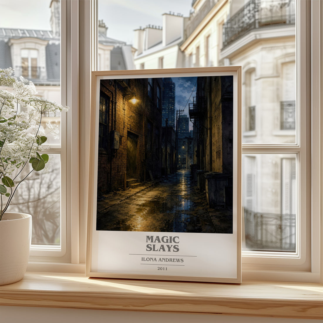 Magic Slays book cover poster colour and style options – Ilona Andrews book art